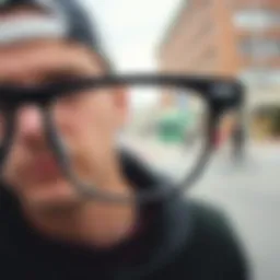 Vans eyeglasses showcasing their unique design