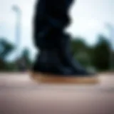 Vans SK8-Hi Black showcasing its distinctive high-top silhouette