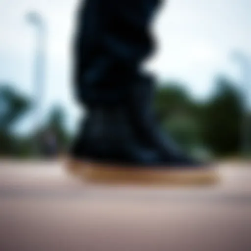 Vans SK8-Hi Black showcasing its distinctive high-top silhouette
