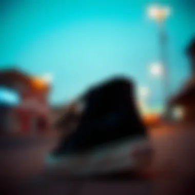 Vans SK8-Hi Black styled with casual streetwear