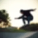 A skater performing a trick in a black hoodie shirt