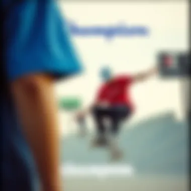 Vintage advertisement showcasing Champion apparel in skate culture