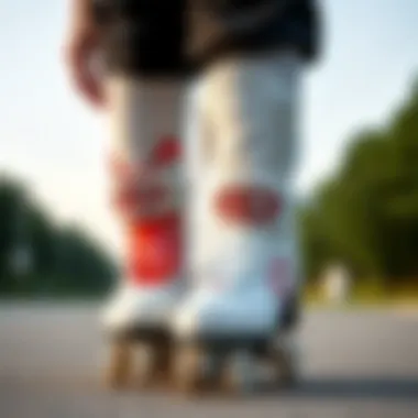 Visual comparison of proper fit for skate size